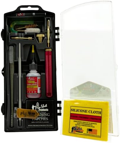 Pro-Shot Gun Cleaning Kits: Universal, Rifle, Pistol, and Shotgun Cleaning Kits with Premium Stainless Micro-Polished Rods, Brushes, Jags, Patches, CLP & Grease – Made in USA