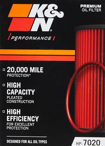 K&N Oil Filter: 20,000 Mile Engine Protection, High Capacity/High Efficiency: Compatible with 2005-2021 LEXUS/TOYOTA/LOTUS/SCION (See Product Description for Select Models), HP-7020 (Pack of 12)