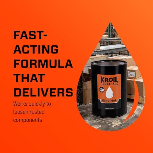 Kroil Original Penetrating Oil (Liquid-5 Gallon Pail-Single) | Penetrant for Rusted Bolts, Metal, Hinges, Chains, Moving Parts | Rust, Corrosion Inhibitor (KL051)