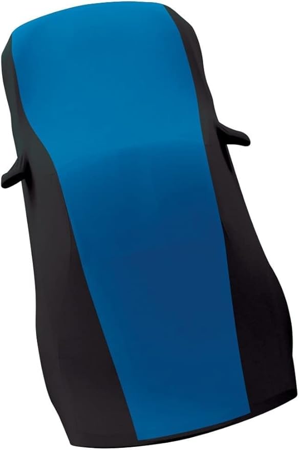 SR1 Performance C5 Corvette Car Cover 1997–2004 – Indoor Stretch Satin, Soft Breathable Dust Protection, Ultraguard Z06, Convertible, Hardtop (Blue/Black)