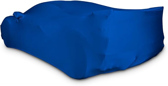 SR1 Performance USA Ultraguard Corvette Car Cover Custom Fit for C8 Corvette (2020-2026) – Indoor Stretch Satin Dust Protection, Soft Breathable Snug Fit (Blue)