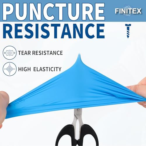 FINITEX Blue Disposable Nitrile Exam Gloves 200PCS/BOX 3.5mil Food