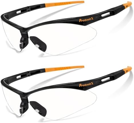ProtectX Safety Glasses for Men & Women, Safety Sunglasses