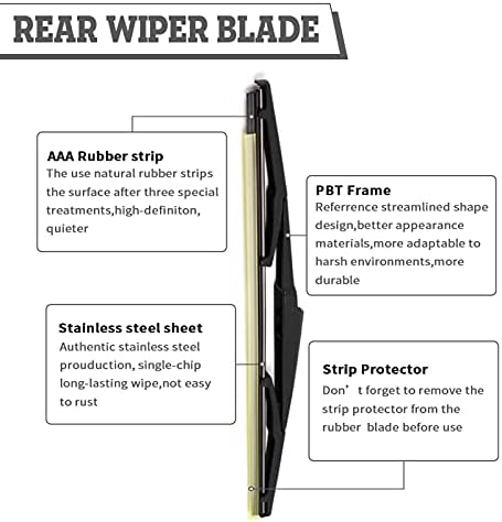 Rear Wiper Blade for Hyundai Santa Fe 2013-2017,Kia Sedona 2015-2022