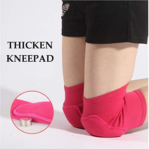 JUMISEE Kids Knee Pad, Anti-Slip Padded Sponge Knee Brace Breathable Flexible Elastic Knee Support for Football Volleyball Dance Skating Basketball Sports