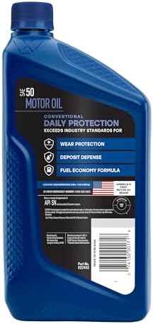 Valvoline Daily Protection SAE 50 Conventional Motor Oil 1 QT, Case of 6