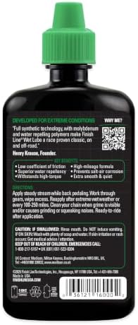 Finish Line Wet Bike Chain Lubricant 4 fl oz