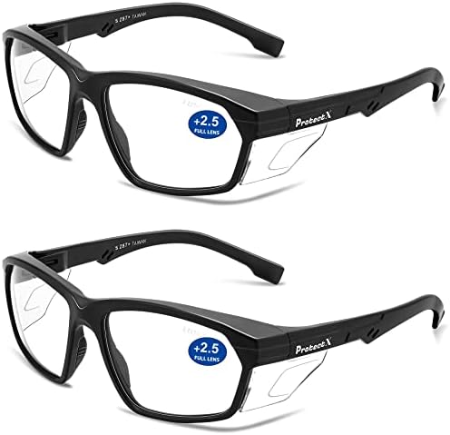 ProtectX Classic Safety Glasses, Anti-Fog Scratch Resistant Lenses