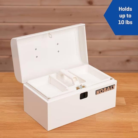 K.balt Retro Portable Mini Toolbox White Steel Tool Box