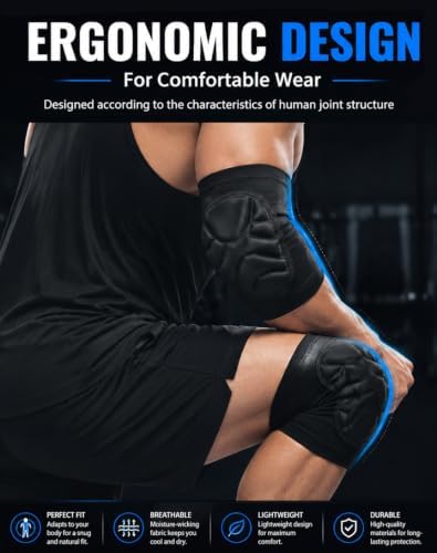 1 Pair Volleyball Elbow Pads & Knee Pads, Elbow Guard Baseball Elbow Pads for Men Women, Skate Pads Skateboard Pads Skating Protective Gear Adult, Soft Padded Elbow Sleeves Knee Sleeves for Volleyball Baseball Biking Roller Skating (Small)