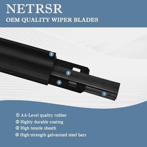 3Pcs Wiper Blades Replacement for 2010-2015 Toyota Prius 2012-2015 Toyota Prius Plug-In 2004-2005 Toyota Sienna, Original Factory Quality Wipers Blade Set for My Car - 26" 19" 16" (Pack of 3)