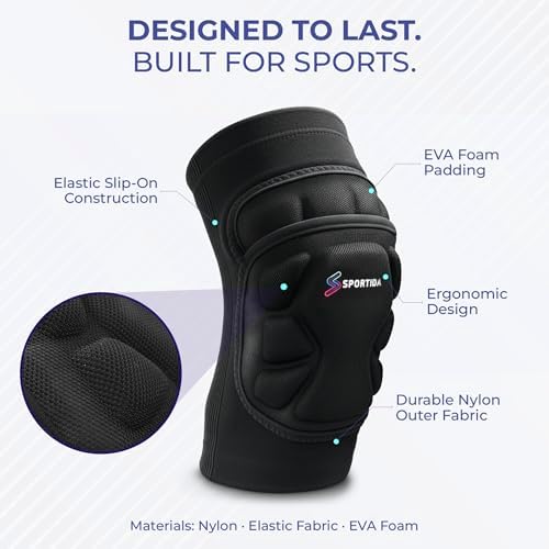 Sports Knee Pads – Multi-Sport Impact Protection for Turf, Training & Sliding, Segmented Padding Designed for Movement, Stay-in-Place Fit, Ideal for Soccer Goalkeepers (Goalie) & Futsal