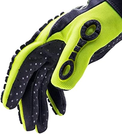 HexArmor Cut-Resistant Impact Protection High-Visibility Work Gloves | Chrome Series® 4026 | Large