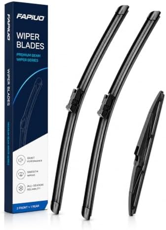 24"+18"+11" Front and Rear Windshield Wiper Blades Replacement for Chevrolet Trailblazer 2022-2025, 22mm Push Button (Set of 3)