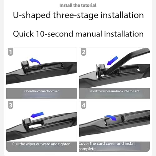 Windshield Wipers Replacement for Cadillac XT6 XT5 XT4 2024 2023 2022 2021 2020 2019 2018 2017 2016 Original Equipment Wiper Blades 24"+20"+12"Rear Wiper(Set of 3)