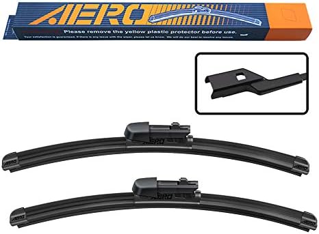 AERO Wipers OEM Replacement for Toyota Supra 2020 2021 2022 203 2024 2025 2026, 22”+21” Front, Windshield Wiper Blades with Extra Squeegee Refills + 1-Year Warranty (Set of 2)