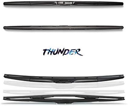 Spearhead THUNDER 26"+20" Hybrid Wiper Blades w/Neoprene Infused Rubber, Outwipes Silicone (Pair)