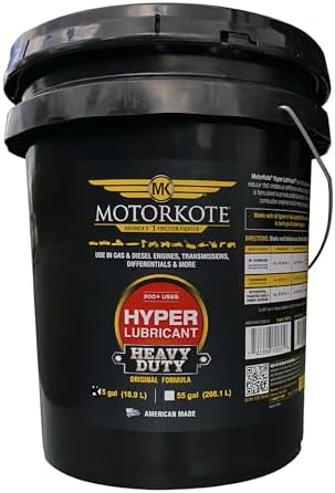 MotorKote MK-ET05G-01 Heavy Duty Hyper Lubricant, 5-Gallon, Single, Black Pail