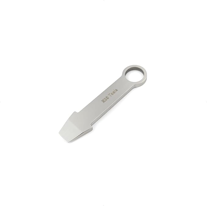 Keychain Mini Pry Bar - Tiny EDC Crowbar - (Stainless Steel) Pocket Tool