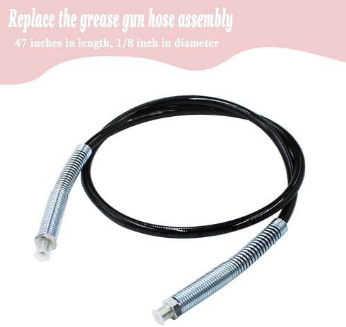 14-37-0300 48" Grease Gun Hose for Milwauk-ee 2446-20 Grease Gun