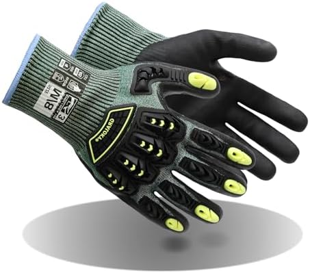 Safety Work Gloves For Men Women,Level 3 Impact Gloves with TPR