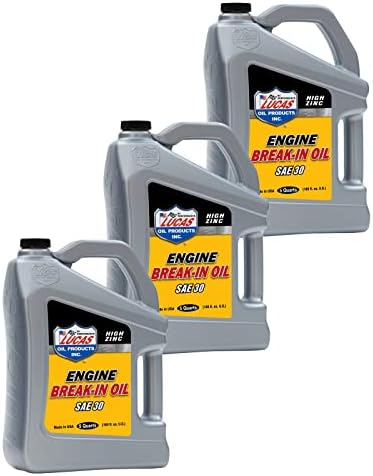 Lucas Oil 10636 SAE 30 Engine Break-In Oil - 5 Quart (Pack of 3)