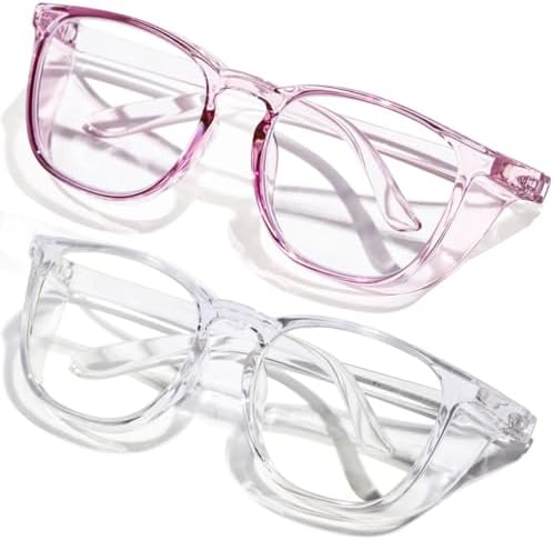 Safety Glasses Anti Fog Clear Blue Light Blocking Eye Protection Nurse Goggles for Women Men