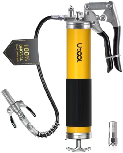 UTOOL 8000 PSI Heavy Duty Pistol Grip Grease Gun Kit, 14 oz Capacity