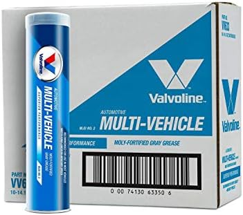 Valvoline Multi-Vehicle Moly-Fortified Gray Grease 14.1 OZ Cartridge, Case of 10
