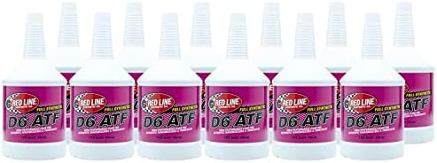 Red Line 30704 Full Synthetic D6 Automatic Transmission Fluid (ATF) - 1 Quart (12 Pack)