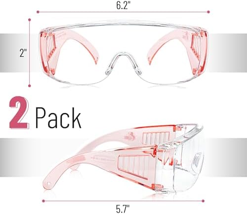 UNCO- Safety Goggles Over Glasses, Protective Goggles, Anti Fog, Work, Safety Glasses Over