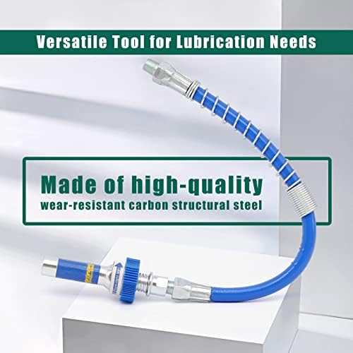 Fit for Lube Pro Plus Grease gun fitting Coupler Lock-on High Pressure Grease Coupler, 10th Generation Heavy-Duty Grease Gun Coupler Fittings Extensions, Lock Clamp Type Fits All Grease Guns Hose