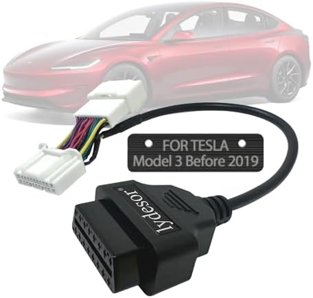 OBD2 Adapter Cable for Tesla Model 3 20 Pin to 16 Pin Connector