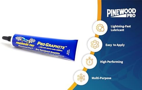 Pinewood Pro PRO Graphite + Moly | Dry Graphite Lubricant | Easy to Apply