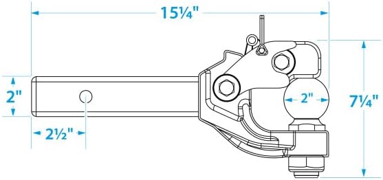 Seachoice 6-Ton Pintle Ball Hitch