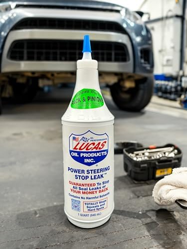 Lucas Oil 10011-PK12 Power Steering Stop Leak - 1 Quart (Pack of 12)
