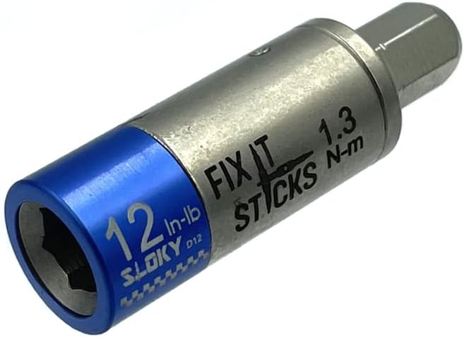 FIX IT STICKS Field Hunting Outdoors Gun Maintenance Adjustable Fits 1/4in Bit T-Way Wrench Small Torque Limiter, 12 in-lb