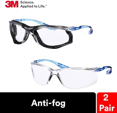 3M Safety Glasses, Virtua CCS and Virtua Sport CCS, Anti-Fog, Clear Lens