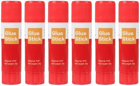 6 Pack of PVP 3D Printer Solid Glue Sticks, for All FDM 3D Printers