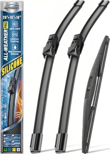 AUTOBOO Silicone Windshield Wiper Blade Replacement for Subaru Outback