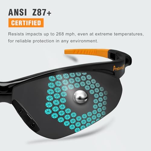 ProtectX Safety Glasses for Men & Women, Safety Sunglasses