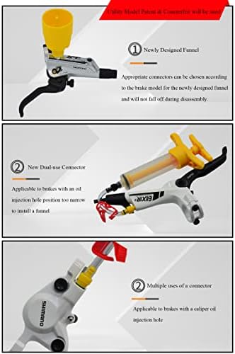Bicycle Hydraulic Disc Brake Oil Bleed Kit for All Brakes Shimano,SRAM,AVID,TEKTRO,MAGURA,Hayes,Bike Brake Repair Tool