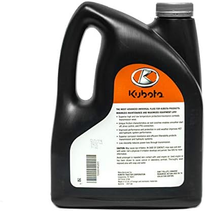 Kubota 1 Gallon Super UDT2 Trans-Hydraulic Fluid for Kubota Equipment Hydraulic Systems, Transmission, Differential, and Wet Brake Systems - 128 Fl Oz, 128 Ounces