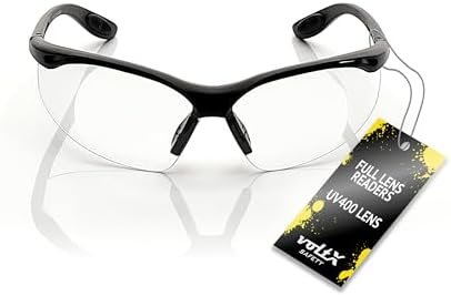 voltX CONSTRUCTOR Clear Full Lens Reading Safety Glasses +2.0 Dioptre