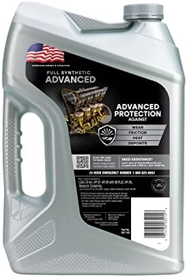 Valvoline Advanced Full Synthetic SAE 10W-30 Motor Oil 5 QT (Pack of 2)
