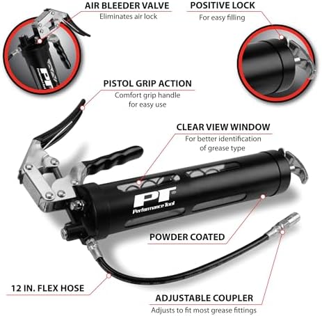 Performance Tool W54294 Clear View Pistol Grip Grease Gun
