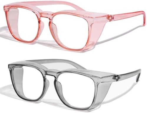Safety Glasses Anti Fog Clear Blue Light Blocking Eye Protection Nurse Goggles for Women Men