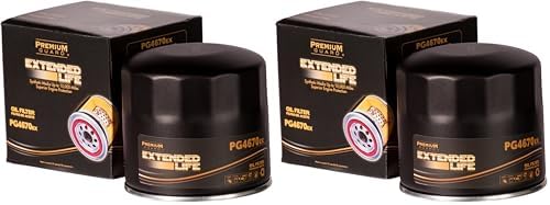 Premium Guard Extended Life Oil Filter up to 10k Miles PG4670EX | Fits 2009-2024 Nissan NP300, 2003-2007 Dodge Ram 1500, Ram 2500, 2001-2008 Chrysler Sebring, 2005-2007 300 (Pack of 2)