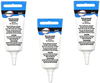 DANCO Waterproof Silicone Faucet Grease | Silicone Sealant | Plumbers Valve Grease for O-Rings | 0.5 oz. (88693IP) | Pack of 3