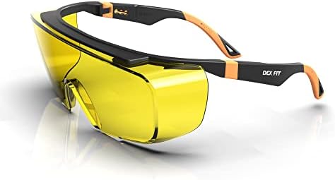 DEX FIT Safety Glasses SG210 Series - Anti-Fog & Scratch Resistant Z87.1 Certified, Adjustable Temples